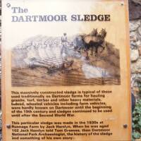 Display panel about Dartmoor sledge