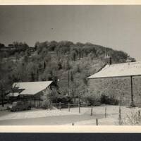 Sticklepath farm in winter