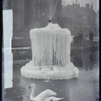 Swan and fountain, Dawlish