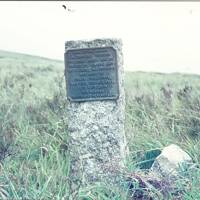 Peat pass marker stone