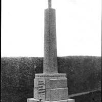 Manaton War Memorial shortly after its completion in the 1920s