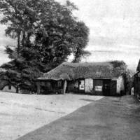 Lustleigh village centre towards the end of the 19th century