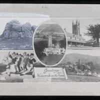 Five postcard views of Widecombe