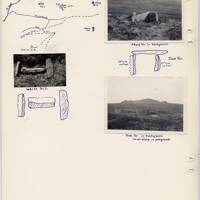 Album of Dartmoor photographs showing kists