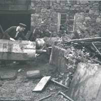 Preparing a New Water Wheel Shaft at Finch Foundry