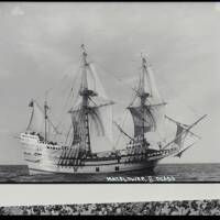 'Mayflower II' in sail, Brixham