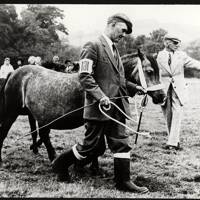 Pony Fair, John White leading pony