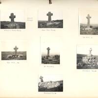 A page from an album on Dartmoor: Photographs of Crosses along the Monks Path