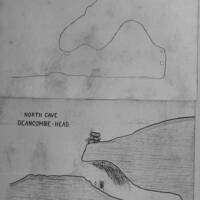 Plan of cave at Deancombe Head