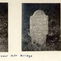 A boundary marker near Kirr Bridge