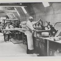 Section of making department at Honiton pottery