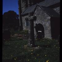 Cross in Widecombe churchyard