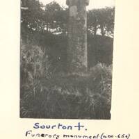 Stone cross at Sourton Down
