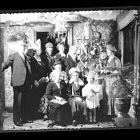 Family group at  Moorside, Christmas 1936.