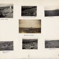 Page 43 of J.H.Boddy's album of Dartmoor photographs of crosses, beehive huts, etc. 