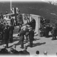 Dedication of the Lustleigh War Memorial