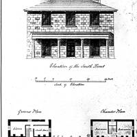 Manaton Rectory plans, c.1830.