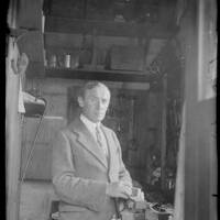 Sydney Taylor in his workshop