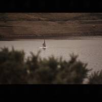 Windsurfing on Meldon Reservoir