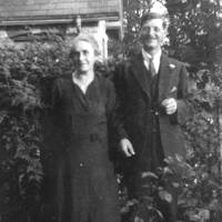 Gideon and Evelyn Webber at Ford Farm, Manaton