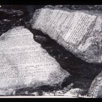 Old Postcard of Ten Commandments