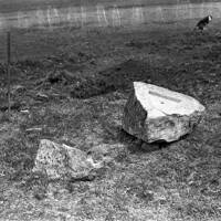 NEGATIVE OF STEPHENS GRAVE, STONE & NEW BASE by R. HANSFORD WORTH,