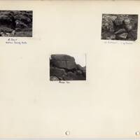 Page 34 of J.H.Boddy's album of Dartmoor photographs of crosses, beehive huts, etc. 
