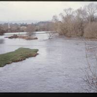 River Teign in Flood 1990