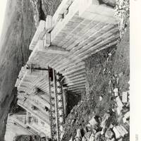 Early construction of the Avon dam wall