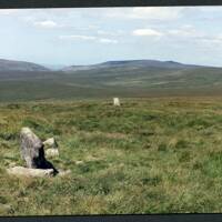 21/46 Marker stones, Cut Lane to Amicombe, Foresland, High Willhays and Yes Tor 18/8/1996