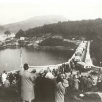 Opening of the raised Burrator Dam in 1928