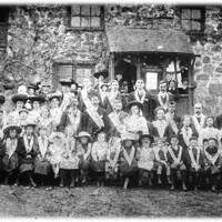The Lustleigh branch of the Rechabites outside the Church House