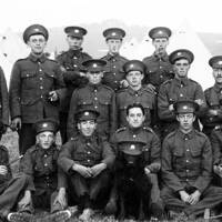 1WW 1ST COMPANY 24TH DEVONSHIRE VOUNTEERS FROM OTTERY ST MARY AT BULFORD CAMP, SALISBURY
