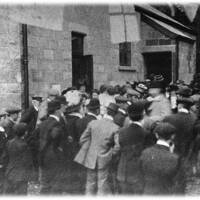 The opening ceremony of Lustleigh Village Hall