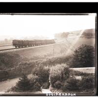 Train outside Gorse Villa, 1913