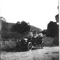 Early motor car, 1920s.