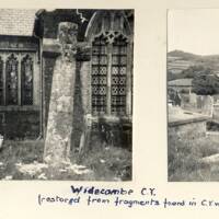 A cross in Widecombe churchyard