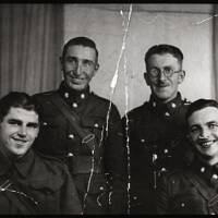 Four local men as soldiers 1939-45 war