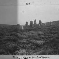 Stone row near Headland Warren