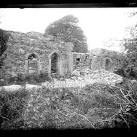Ruins of Longstone, the old manor house of the Elford family.