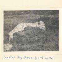 Socket stone by Devonport Leat