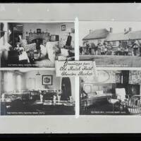 Old Thatch Hotel, interior, Cheriton Bishop: 4 views: 'Greetings from Old Thatch Hotel, Cheriton Bis