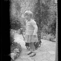 Shirley in the garden at Plympton 