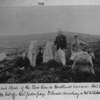 Stone row at Headland Warren