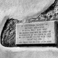 Widecombe Church of St Pancras Henry Broome plaque.jpg