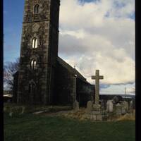 Princetown church and cross