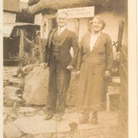 Thomas and Miriam Heathman in front of The Green at Sourton