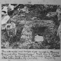 Mould stone in Merrivale Bridge Blowing House