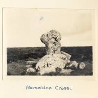 A stone cross at Hameldon