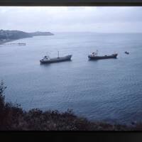 Ships aground at Teignmouth